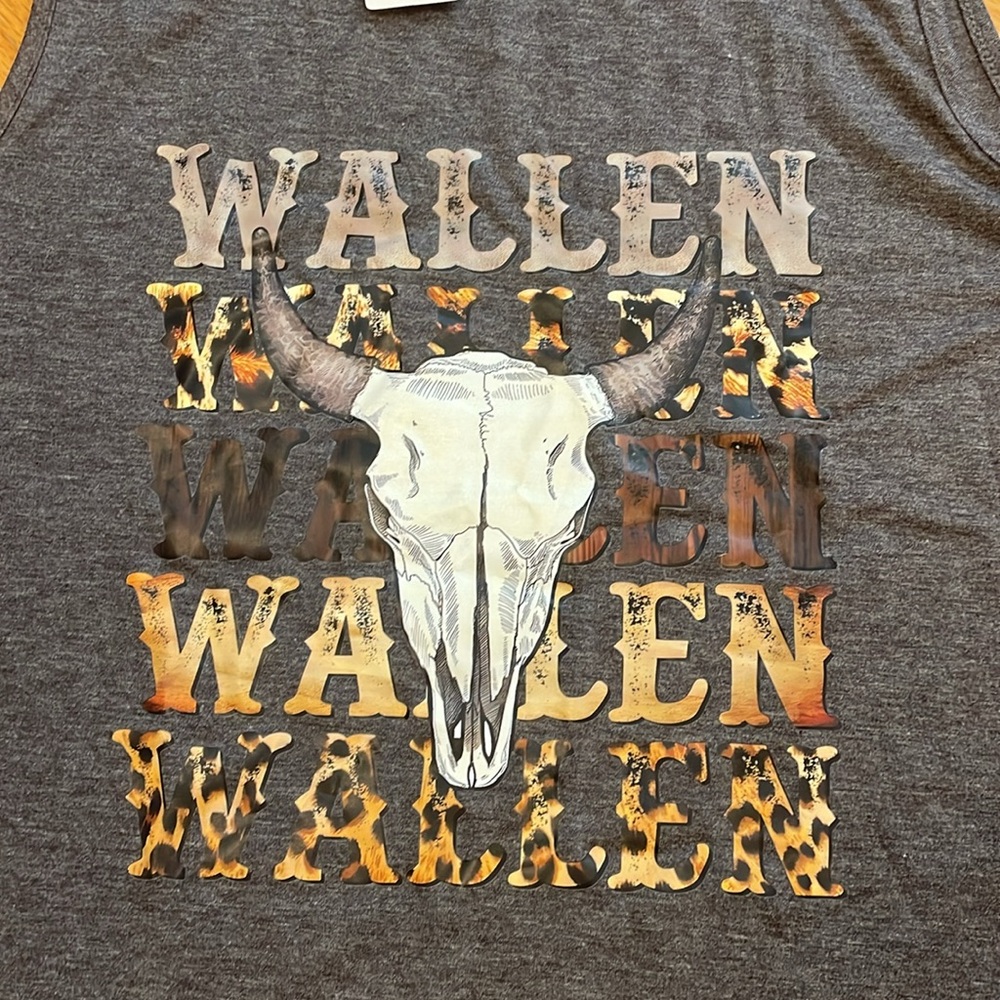 Wallen  Sleeveless Shirt. Size Small. Gray. Very Soft! Unisex. NWT